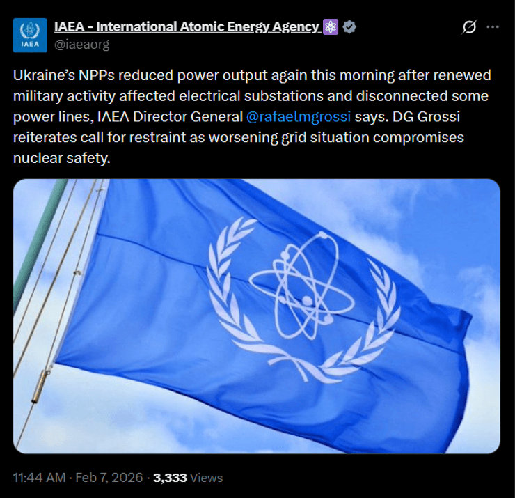 гросси заявление аэс украины последствия атаки