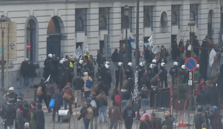 Брюссель протесты фермеры фермеры полиция