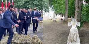 «Портили кадр»: во время почтение памяти Волынской трагедии поляки скрыли украинские могилы (фото)»>